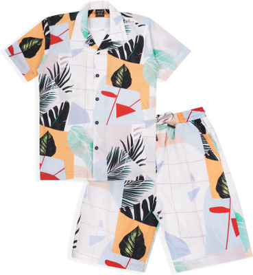 CAVIO Boys Casual T-shirt Shorts(LightBlue)