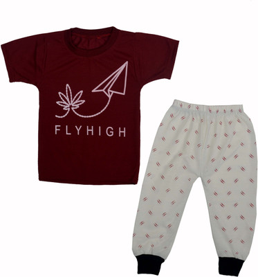 MA GROUPS OF CREATION Baby Boys Casual T-shirt Track Pants(multicolor)