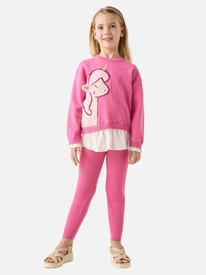 JUNIORS by Babyshop Girls Casual Dress Dress(Pink)