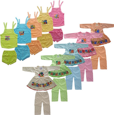 JUST TRY FASHION Baby Boys & Baby Girls Casual Top Pant(Multicolor_9)