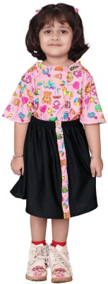 Netra Enteerprise Girls Party(Festive) Top Skirt(Multicolor)