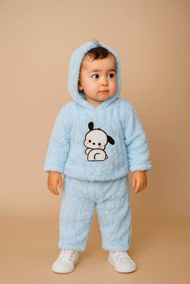 KIDS PARYANIS Baby Boys & Baby Girls Casual Sweatshirt Pyjama(SKY BLUE)