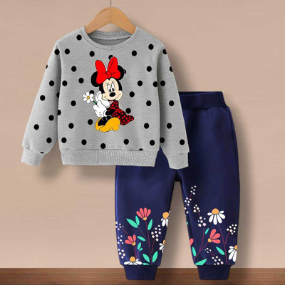 FASTCRY Baby Boys & Baby Girls Casual Sweatshirt Pant(Grey,Navy 1)