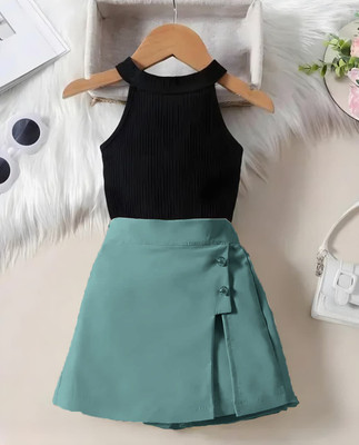 HouseOfCommon Girls Party(Festive) Shirt Top(Teal)