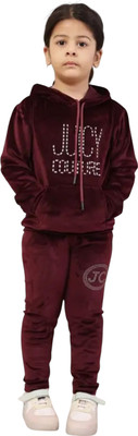 Fashion Filip Baby Boys & Baby Girls Casual Track Suit Track Suit(Maroon)