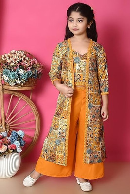 JG JHILIK GARMENTS Girls Party(Festive) Top Pyjama(Yellow)