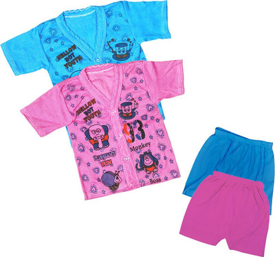 ReshmaaEnter Baby Boys & Baby Girls Casual T-shirt Shorts(E-1-2)