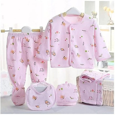 Vadhavan Baby Boys & Baby Girls Casual Vest Pyjama(PINK)