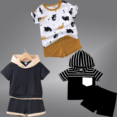 Lofn Baby Boys & Baby Girls Casual T-shirt Shorts(Multi)