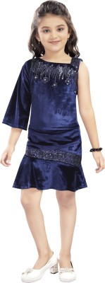 LEI CHIE Girls Party(Festive) Top Skirt(Navy)