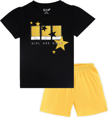 J&JP Girls Casual T-shirt Shorts(MULTI)