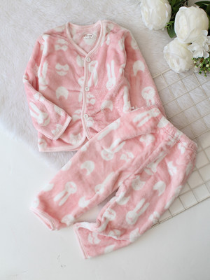 Qvink Baby Boys & Baby Girls Casual Shirt Pyjama(Pink)