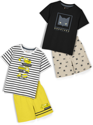 Hellcat Girls Casual T-shirt Shorts(White2/Black2)