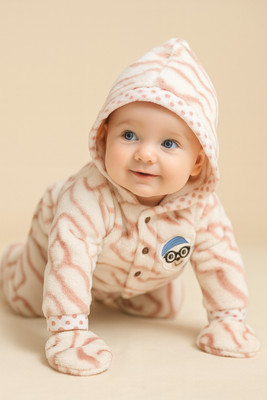 ADotBee Baby Boys & Baby Girls Casual Sweatshirt Pyjama, Bootie(PINK)