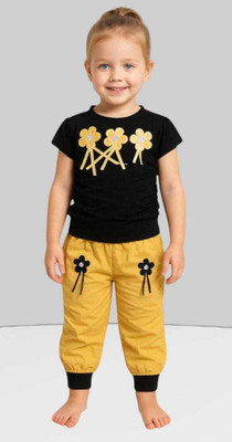 Littlemuffs Baby Girls Barbie Party(Festive) Pyjama Top(BLACK)