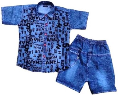 RG Collection Baby Boys Party(Festive) Shirt Jeans(Blue)