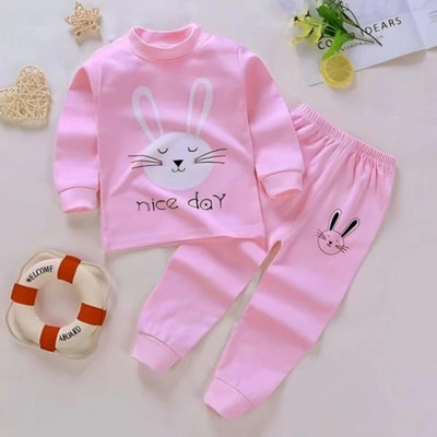 Reliden Fashions Boys & Girls Party(Festive) T-shirt Track Pants(Pink)