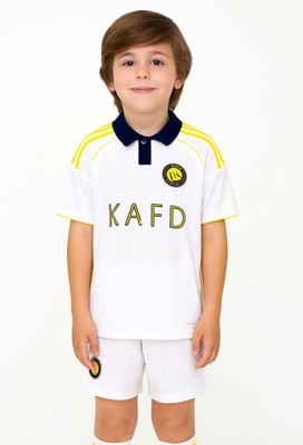 BUGOAT Boys & Girls Casual T-shirt Shorts(White)