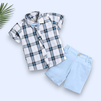 FashionFlicks Baby Boys & Baby Girls Casual Shirt Shorts(1006_GD)