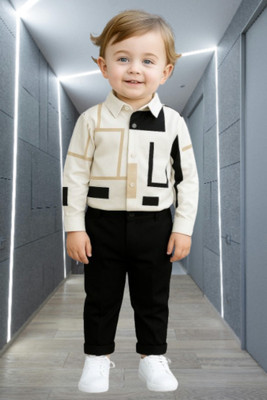 RIYANSHI Baby Boys Casual Shirt Pant(Multicolor)