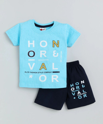 Mars Infiniti Boys Casual T-shirt Shorts(Blue)