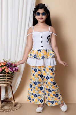 ZEXXO Girls Casual Top Trouser(YELLOW)