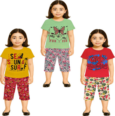 NK TRENDZ Girls Casual Pyjama Pyjama(YW-PIS-RD)