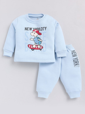 YK X Tinyo Boys Casual T-shirt Jegging(Blue)