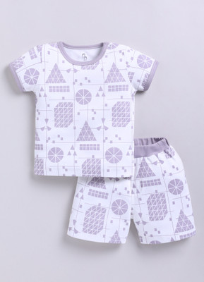 BabyGo Baby Boys Casual T-shirt Shorts(OFFWHITE)