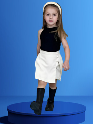 RIYANSHI Girls Party(Festive) Top Shorts(BLACK)