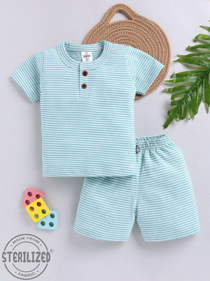 YK X Tinyo Baby Boys Casual T-shirt Shorts(Green)