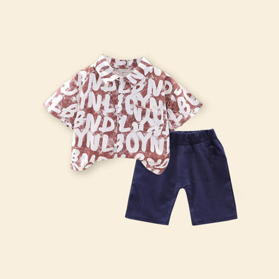 Sajavat Baby Boys Casual Shirt Shorts(BYD_MAROON_BLUE_Maroon)