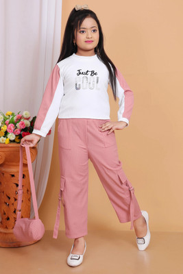 newsifa Girls Party(Festive) Top Trouser(PINK)