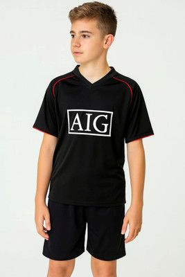 Ryze Boys & Girls Casual T-shirt Shorts(Black)