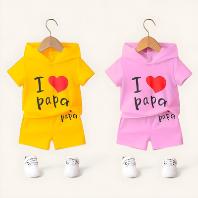 VELION Baby Boys & Baby Girls Casual T-shirt Shorts(MULTICOLOR)