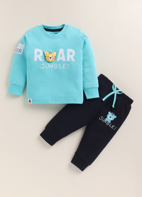 karnika care Boys Casual Sweatshirt Pant(Blue)
