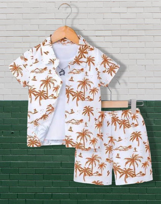 Bhagyashree Baby Boys & Baby Girls Casual Skirt Shorts(Orange & White)