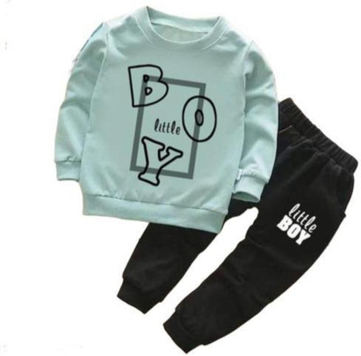 COOL LALA Baby Boys & Baby Girls Casual T-shirt Trouser(GREEN)