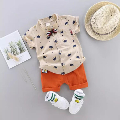 Uwald Boys Party(Festive) Shirt Shorts(ROYAL CHIKU FANTA)