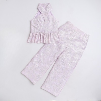 taffykids Girls Party(Festive) Top Pant(Lilac)