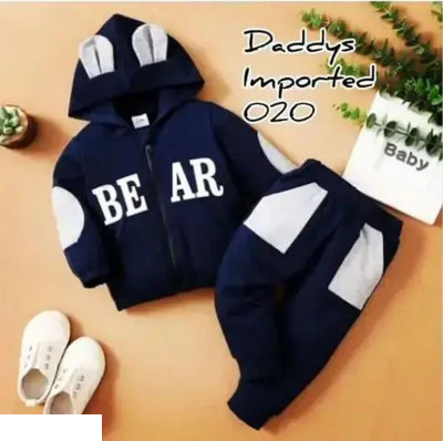 Guys n Girls Boys & Girls Casual Sweatshirt Track Pants(Blue)
