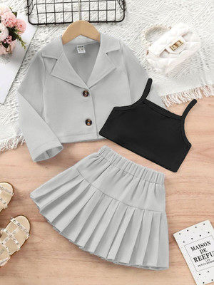 DENEEN FAB Girls Party(Festive) Jacket Skirt(Grey)