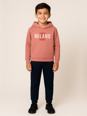 Hellcat Boys Casual Sweatshirt Track Pants(Pink/Navy Blue)