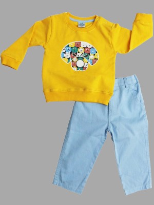 Dollar Baby Boys Casual T-shirt Pant(Multi)