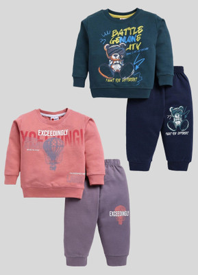 Mars Infiniti Boys & Girls Casual Sweatshirt Track Pants(wine, deep green)