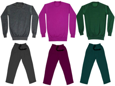 KAVYA Boys Casual Sweatshirt Track Pants(Multicolor)