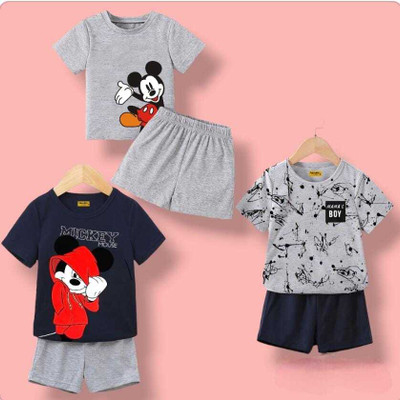 Mimmy Kids Baby Boys Casual T-shirt Trouser(Multicolor)