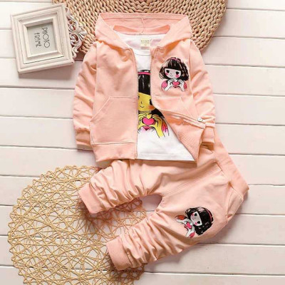S.R AAYAT FASHION Baby Boys & Baby Girls Party(Festive) Jacket Track Pants(PEACH)
