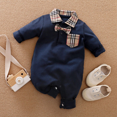 AJH Baby Boys & Baby Girls Party(Festive) Romper Bow Tie(BLUE)