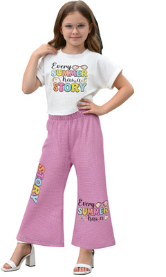 ZayraLane Girls Casual Top Pant(Petalpop Breeze)